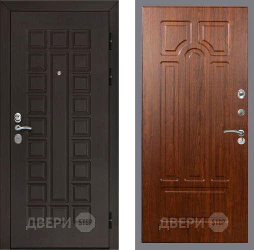 Входная металлическая Дверь Рекс (REX) Сенатор Cisa FL-58 Морёная берёза в Можайске