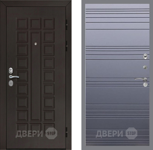 Входная металлическая Дверь Рекс (REX) Сенатор Cisa Line Силк титан в Можайске