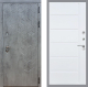 Входная металлическая Дверь Стоп БЕТОН ФЛ-102 Белый ясень в Можайске