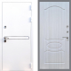 Входная металлическая Дверь Стоп Лайн Вайт ФЛ-128 Сандал белый в Можайске