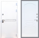 Входная металлическая Дверь Стоп Лайн Вайт ФЛ-128 Белый ясень в Можайске