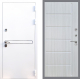 Входная металлическая Дверь Стоп Лайн Вайт ФЛ-102 Сандал белый в Можайске