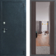 Входная металлическая Дверь Дверной континент ДК-70 Дизайн ФЛЗ-1 Зеркало Венге в Можайске