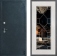 Входная металлическая Дверь Дверной континент ДК-70 Дизайн ФЛ-Тиффани Зеркало Белое дерево в Можайске
