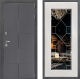 Входная металлическая Дверь Дверной континент ДК-3/606 ФЛ-Тиффани Зеркало Белое дерево в Можайске