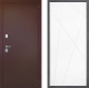 Входная металлическая Дверь Дверной континент Рубикон Медь Дизайн ФЛ-655 Белый софт в Можайске