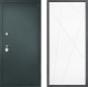 Дверь Дверной континент Рубикон Серебро Дизайн ФЛ-655 Белый софт в Можайске
