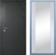 Входная металлическая Дверь Дива МД-40 Титан Д-15 Зеркало Белый в Можайске