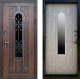 Входная металлическая Дверь Престиж TERMO с терморазрывом Лацио Дуб с окном и ковкой Бетон светлый в Можайске