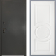 Дверь Заводские двери Эталон 3к антик серебро Неаполь Лофт белый в Можайске