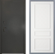 Дверь Заводские двери Эталон 3к антик серебро Урбино Белый софт в Можайске