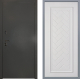 Дверь Заводские двери Эталон 3к антик серебро Упра Белый софт в Можайске