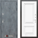 Входная металлическая Дверь Лабиринт (LABIRINT) Бетон 26 Белый (RAL-9003) в Можайске