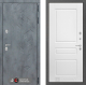 Входная металлическая Дверь Лабиринт (LABIRINT) Бетон 03 Белый софт в Можайске