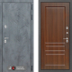 Входная металлическая Дверь Лабиринт (LABIRINT) Бетон 03 Орех бренди в Можайске