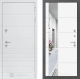 Входная металлическая Дверь Лабиринт (LABIRINT) Трендо Зеркало 19 Белый софт в Можайске