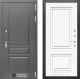 Входная металлическая Дверь Лабиринт (LABIRINT) Платинум 26 Белый (RAL-9003) в Можайске