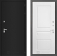 Входная металлическая Дверь Лабиринт (LABIRINT) Classic шагрень черная 03 Белый софт в Можайске