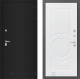 Входная металлическая Дверь Лабиринт (LABIRINT) Classic шагрень черная 23 Белый софт в Можайске