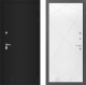 Входная металлическая Дверь Лабиринт (LABIRINT) Classic шагрень черная 24 Белый софт в Можайске