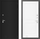 Входная металлическая Дверь Лабиринт (LABIRINT) Classic шагрень черная 11 Белый софт в Можайске