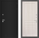 Входная металлическая Дверь Лабиринт (LABIRINT) Classic шагрень черная 03 Сандал белый в Можайске