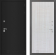 Входная металлическая Дверь Лабиринт (LABIRINT) Classic шагрень черная 06 Сандал белый в Можайске