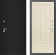 Входная металлическая Дверь Лабиринт (LABIRINT) Classic шагрень черная 12 Беленый дуб в Можайске