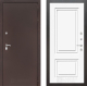 Входная металлическая Дверь Лабиринт (LABIRINT) Classic антик медь 26 Белый (RAL-9003) в Можайске