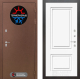Входная металлическая Дверь Лабиринт (LABIRINT) Термо Магнит 26 Белый (RAL-9003) в Можайске