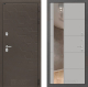 Входная металлическая Дверь Лабиринт (LABIRINT) Смоки Зеркало 19 Грей софт в Можайске