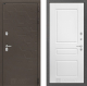 Входная металлическая Дверь Лабиринт (LABIRINT) Смоки 03 Белый софт в Можайске