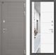 Входная металлическая Дверь Лабиринт (LABIRINT) Формо Зеркало 19 Белый софт в Можайске