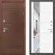 Входная металлическая Дверь Лабиринт (LABIRINT) Термо Лайт Зеркало 19 Белый софт в Можайске