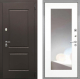 Входная металлическая Дверь Интекрон (INTECRON) Кампо ФЛЗ-120-М Зеркало Белый матовый в Можайске