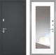 Входная металлическая Дверь Интекрон (INTECRON) Гектор ФЛЗ-120-М Зеркало Белый матовый в Можайске