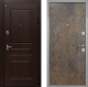 Входная металлическая Дверь Интекрон (INTECRON) Брайтон Тиковое Дерево Гладкая Гранж в Можайске