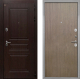 Входная металлическая Дверь Интекрон (INTECRON) Брайтон Тиковое Дерево Гладкая шпон Венге коричневый в Можайске