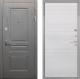 Входная металлическая Дверь Интекрон (INTECRON) Брайтон Графит ФЛ-316 Белый ясень в Можайске