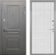 Входная металлическая Дверь Интекрон (INTECRON) Брайтон Графит В-07 с молдингом Лофт белый в Можайске