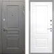 Входная металлическая Дверь Интекрон (INTECRON) Брайтон Графит Альба Роял Вуд белый в Можайске
