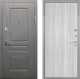 Входная металлическая Дверь Интекрон (INTECRON) Брайтон Графит В-07 с молдингом Сандал белый в Можайске