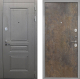 Входная металлическая Дверь Интекрон (INTECRON) Брайтон Графит Гладкая Гранж в Можайске
