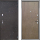 Входная металлическая Дверь Интекрон (INTECRON) Сенатор Лучи Гладкая шпон Венге коричневый в Можайске