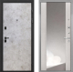 Входная металлическая Дверь Интекрон (INTECRON) Профит Black Мрамор Светлый ФЛЗ-516 Зеркало Сосна белая в Можайске