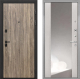 Входная металлическая Дверь Интекрон (INTECRON) Профит Black Дуб Турин ФЛЗ-516 Зеркало Сосна белая в Можайске