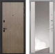Входная металлическая Дверь Интекрон (INTECRON) Профит Black Венге Коричневый ФЛЗ-516 Зеркало Сосна белая в Можайске