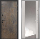Входная металлическая Дверь Интекрон (INTECRON) Профит Black Гранж ФЛЗ-516 Зеркало Сосна белая в Можайске