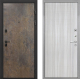 Входная металлическая Дверь Интекрон (INTECRON) Профит Black Гранж В-07 с молдингом Сандал белый в Можайске