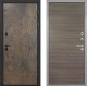 Входная металлическая Дверь Интекрон (INTECRON) Профит Black Гранж Гладкая Дуб тоскано поперечный в Можайске